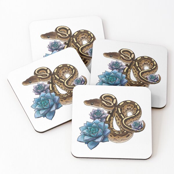 Item preview, Snake and succulents designed and sold by Eversonarts.
