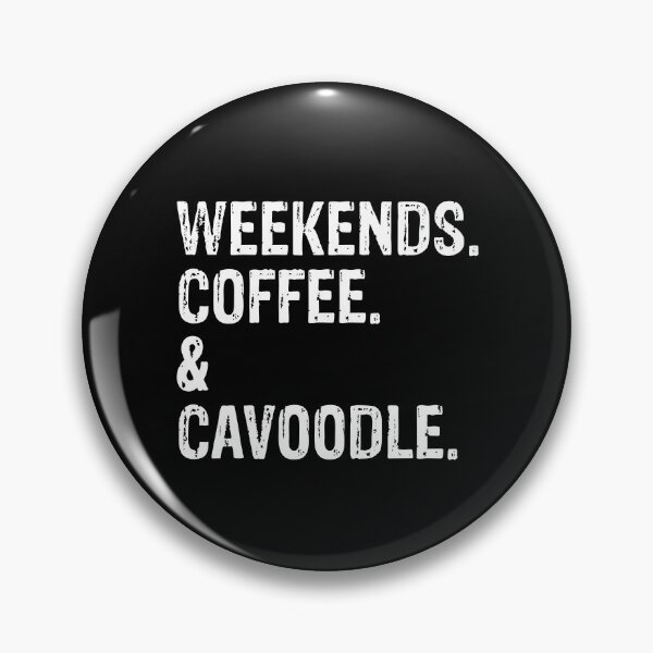 Artikelvorschau, Wochenenden Kaffee und Cavoodle - Lustiges Cavoodle-Hundegeschenk entworfen und verkauft von Guarddogdrive.