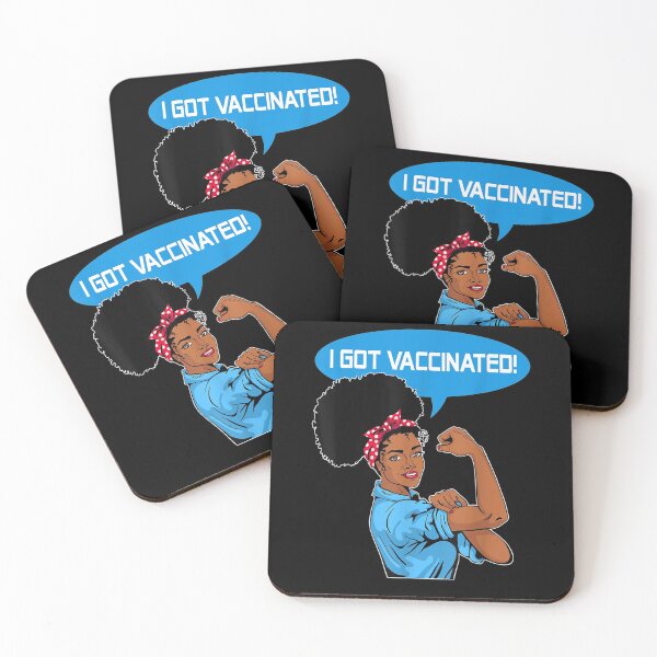 Item preview, Pro Vaccine I Got Vaccinated Black Girl Afro Queen For Women  designed and sold by maizreo.