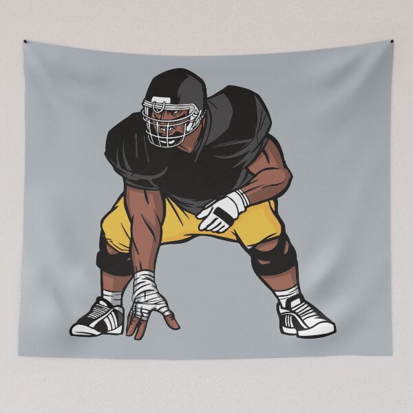 Item preview, Black and Gold Football Player designed and sold by SLAG-Creative.