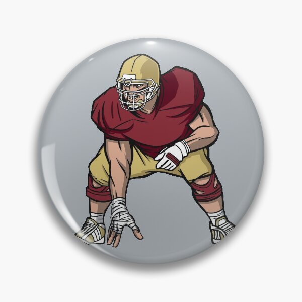 Item preview, Crimson and Gold Football Player designed and sold by SLAG-Creative.