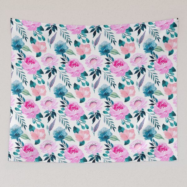 Item preview, Flower Power Floral Pattern design for apparel and beddings designed and sold by Sunnyhova.