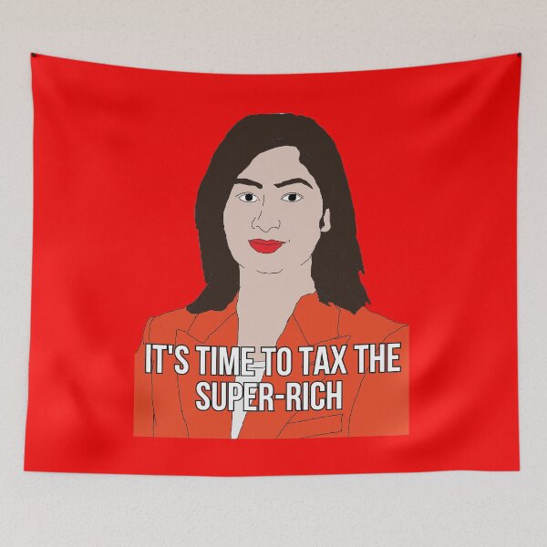 Item preview, Zarah Sultana "Time To Tax The Rich" designed and sold by RevolutionInPaint.
