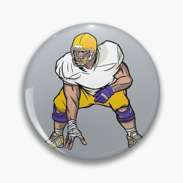 Item preview, Purple and Gold Football Player designed and sold by SLAG-Creative.