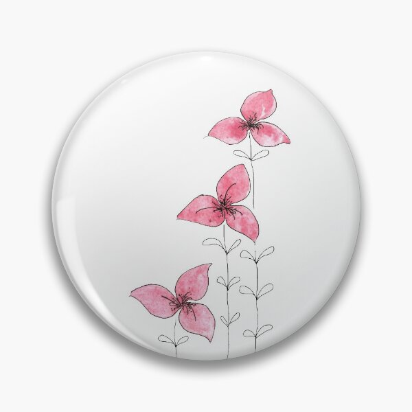 Item preview, Tulips Lover. Small Bloom . Pink flowers with leaves graphic drawing with watercolor elements. designed and sold by ZheltakovaIana.