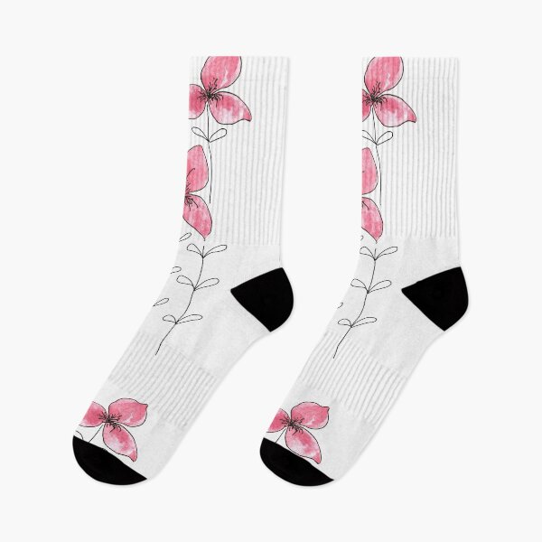 Item preview, Tulips Lover. Small Bloom . Pink flowers with leaves graphic drawing with watercolor elements. designed and sold by ZheltakovaIana.