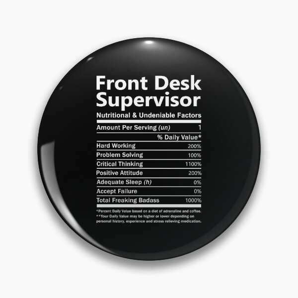 Item preview, Front Desk Supervisor T Shirt - Nutritional And Undeniable Factors Gift Item Tee designed and sold by cpaddensil.