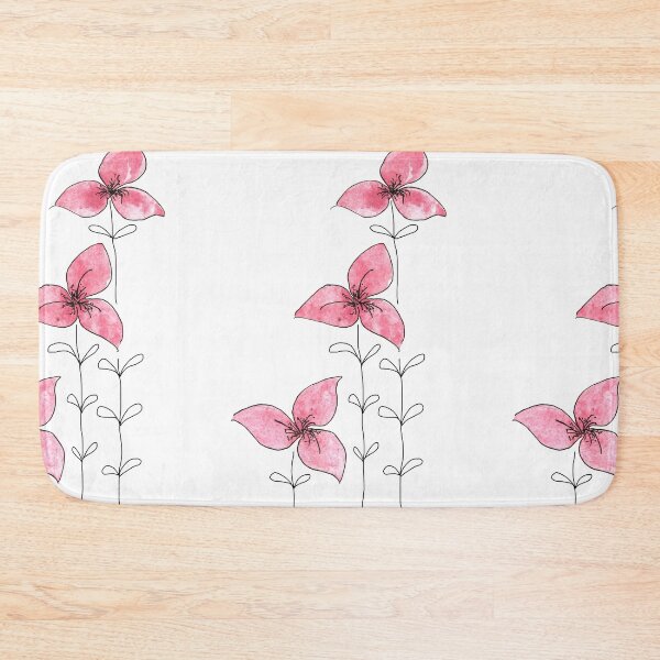 Item preview, Tulips Lover. Small Bloom . Pink flowers with leaves graphic drawing with watercolor elements. designed and sold by ZheltakovaIana.
