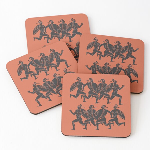 Item preview, Ancient Greek Spartan Warriors Running  designed and sold by worldways.
