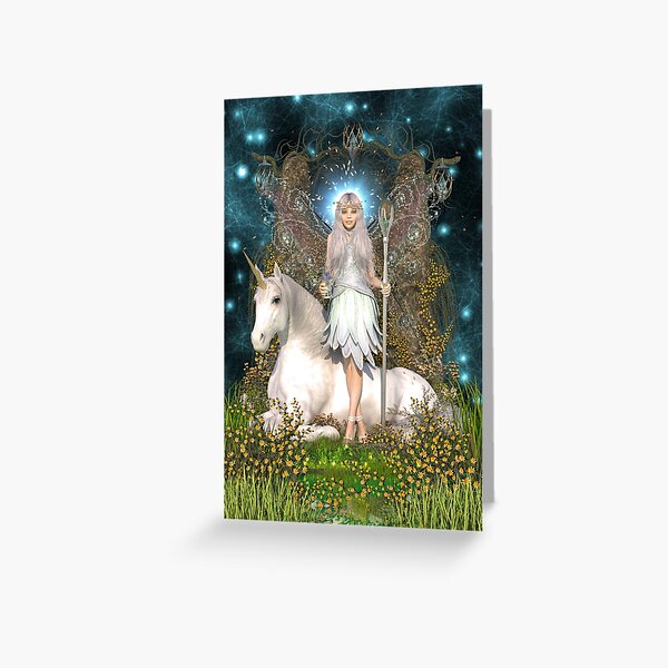 Item preview, Crystal Fairy & Unicorn designed and sold by magicalartz.