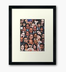 The Office Collage Framed Print