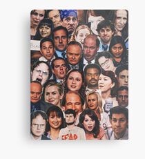 The Office Collage Metal Print