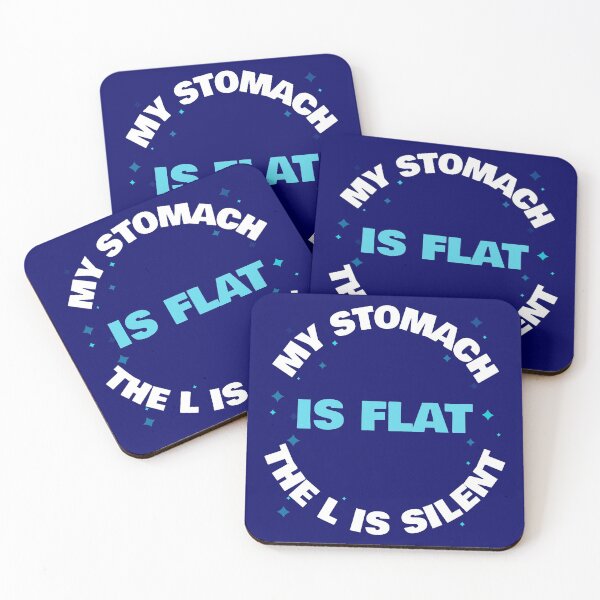 Item preview, My Stomach Is Flat, The L Is Silent designed and sold by TeesbyGinyard.