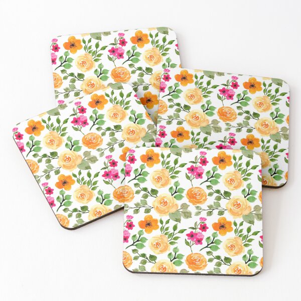 Item preview, Flower Power Floral Pattern design for apparel and beddings designed and sold by Sunnyhova.