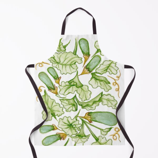 Item preview, Zucchini watercolor pattern designed and sold by tessakatecreate.