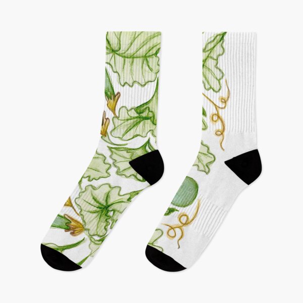 Item preview, Zucchini watercolor pattern designed and sold by tessakatecreate.
