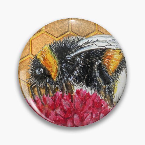 Item preview, Bee, honeycomb and flower designed and sold by MagentaRose.