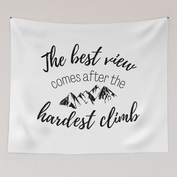 Item preview, The Best View Comes After the Hardest Climb designed and sold by Mint-Rose.
