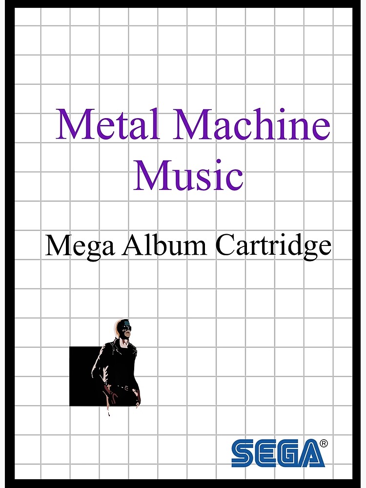"Metal Machine Music Retro Video Game Album Cover " Poster by