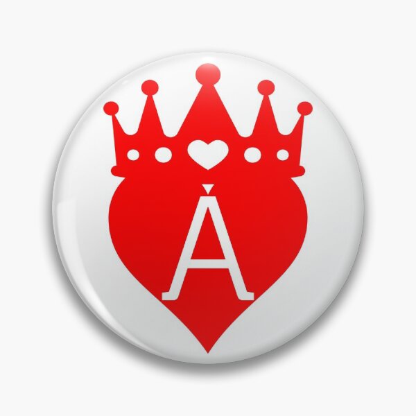 Item preview, crowned red heart with letter A designed and sold by ronaldsonou.