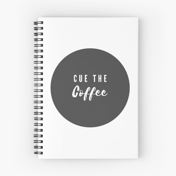 Aperçu de l'œuvre Cue The Coffee Design simpliste créée et vendue par DailyDoseofCalm.
