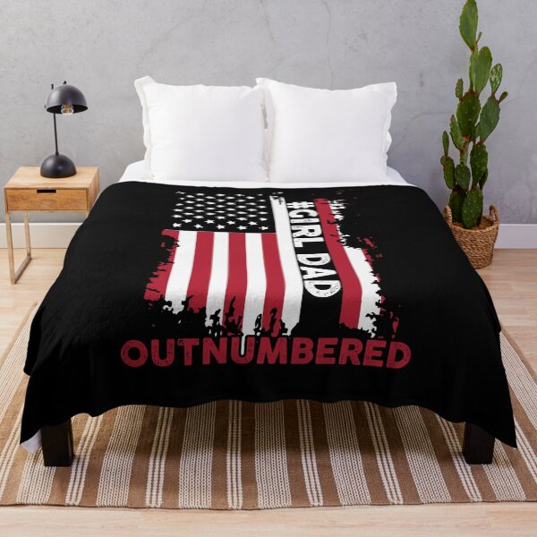 Item preview, Girl Dad Outnumbered Proud Happy Fathers Day designed and sold by Dressed For Duty.