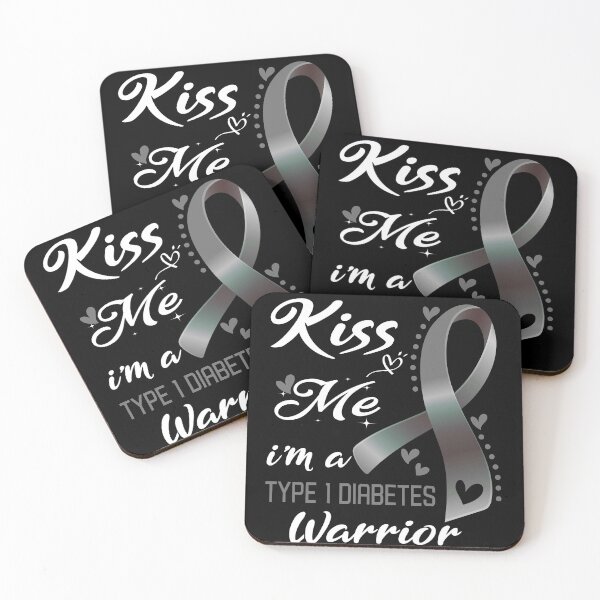 Item preview, Kiss Me I'm A Type 1 Diabetes Warrior designed and sold by hvoid41.