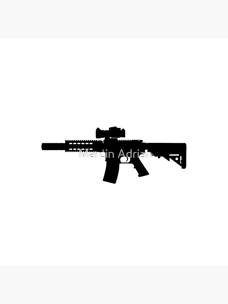 Us Army Police Fully Automatic Machine Gun Colt M4 M16 Carbine Caliber 556mm United States 9332