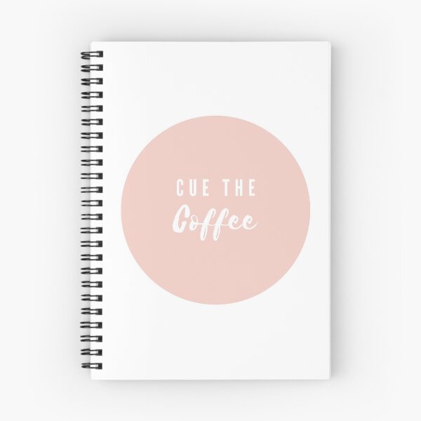 Aperçu de l'œuvre Cue The Coffee Design simpliste créée et vendue par DailyDoseofCalm.