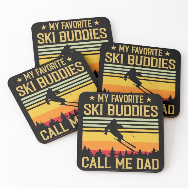 Item preview, My Favorite Ski Buddies Call Me Dad - Funny Ski Dad Gift  designed and sold by Creative Angel.