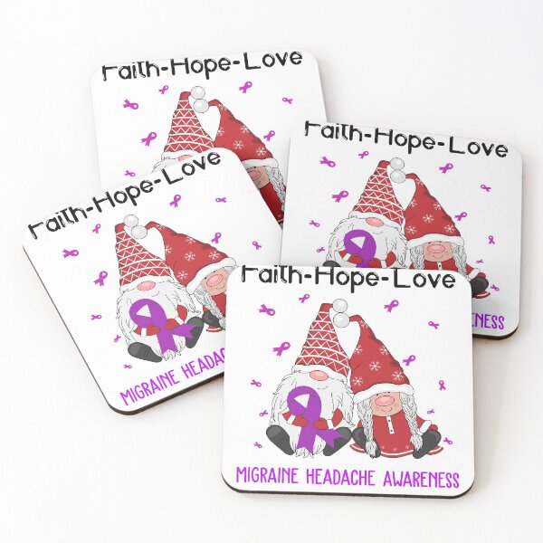 Item preview, Faith Hope Love Migraine Headache Awareness designed and sold by Sabfit.