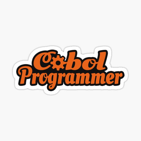 Cobol programmer retro vibes Sticker