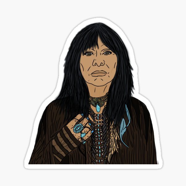 “Buffy Sainte Marie” Sticker for Sale by Drowningwoodfae | Redbubble