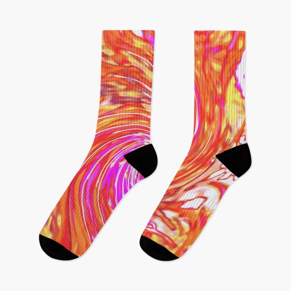 Item preview, Abstract Retro Magenta and Autumn Colors Floral Swirl designed and sold by myrubiogarden.