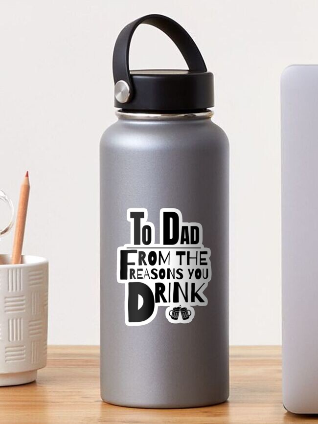 Vinyl Nerd Stainless Steel Water Bottle, Gift for Dad, Boyfriend