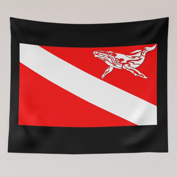 Item preview, Humpback Whale Scuab Dive Falg designed and sold by A-Dube-Thought.