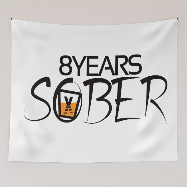 Item preview, 8 Years Sober | Sober Life  designed and sold by Popular-Designz.