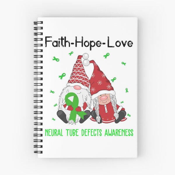 Aperçu de l'œuvre Faith Hope Love Sensibilisation aux défauts du tube neural créée et vendue par Sabfit.