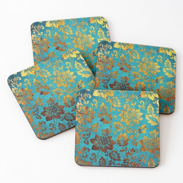 Item preview, Baroque Floral Gold Leaf Pattern - Prints designed and sold by CMooreWorx.