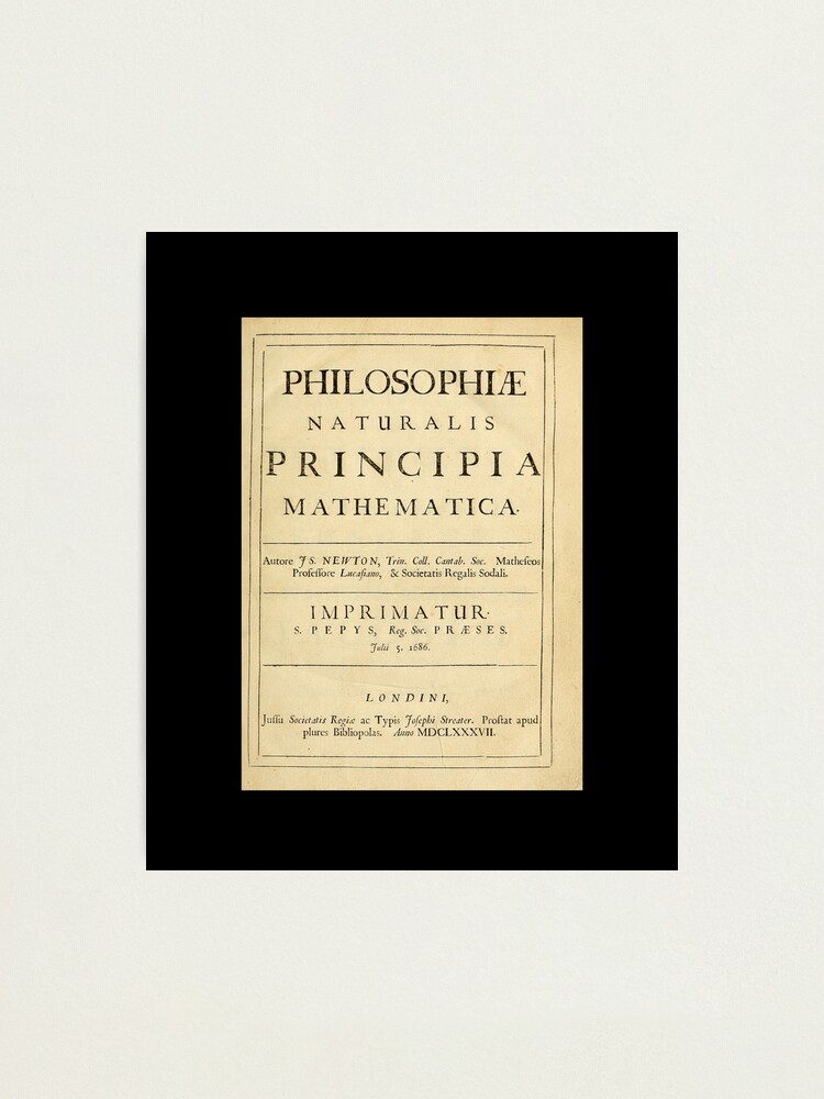 Lámina Fotográfica Isaac Newton Principia Física Profesor Ciencias Stem Matemáticas De 6438