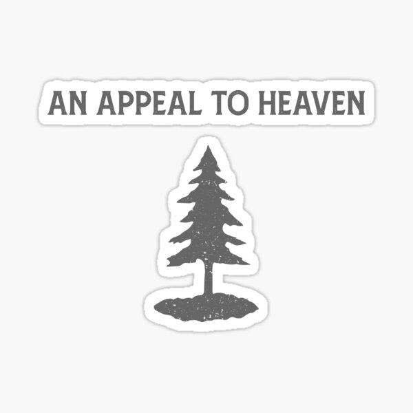 The Washington Cruiser (Variation of the 'Pine Tree' or 'Appeal to Heaven' flag) - Gray Sticker