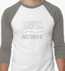 Linux - Just Sudo it Men's Baseball ¾ T-Shirt