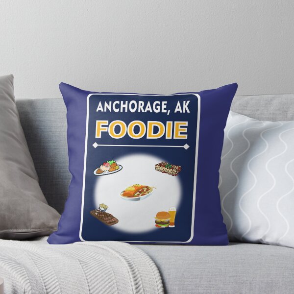 Artikelvorschau, Anchorage, Alaska - Feinschmecker-Design - Alaska blauer Hintergrund entworfen und verkauft von ThisNThatImages.