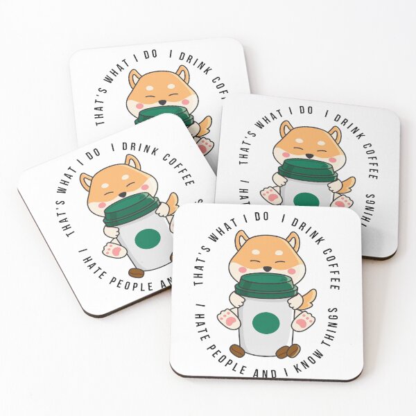 Item preview, That's What I Do I Drink Coffee I Hate People And I Know Things designed and sold by Chanchane Store.