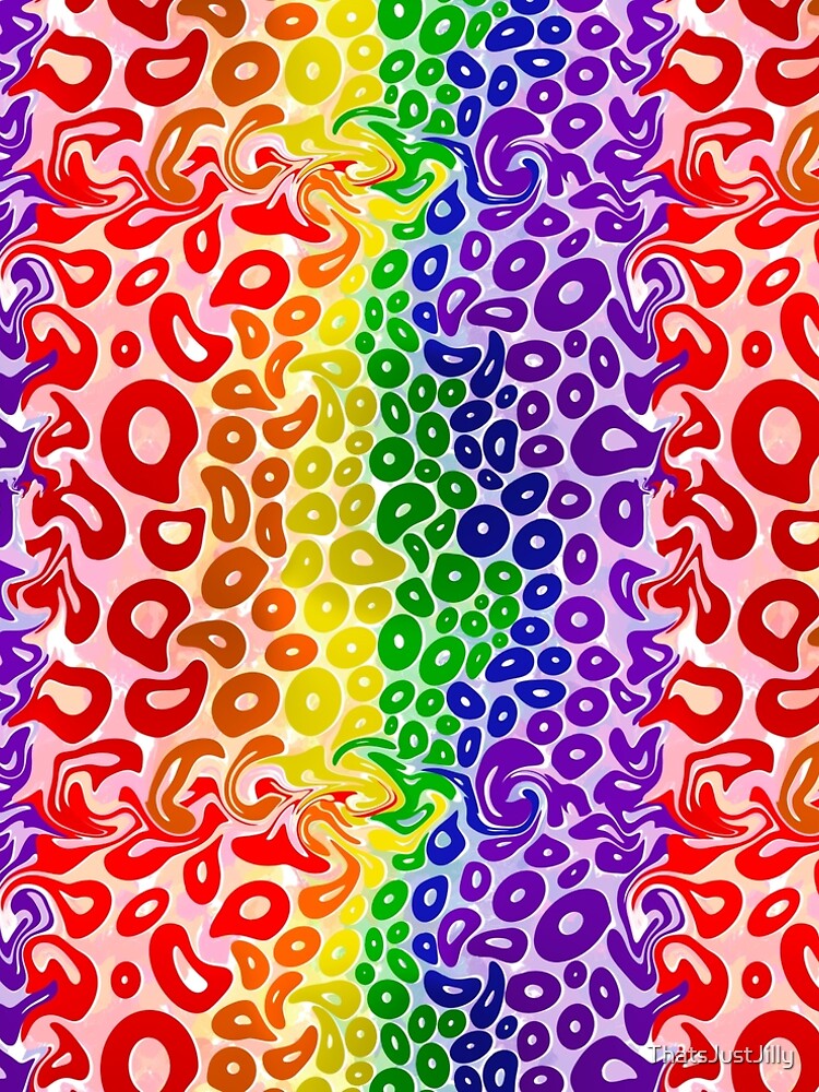 Thumbnail 4 of 4, A-Line Dress, Rainbow Donuts in Rainbow Space designed and sold by ThatsJustJilly.