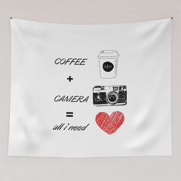 Item preview, all i need is coffee and my camera designed and sold by Mery-Bella.