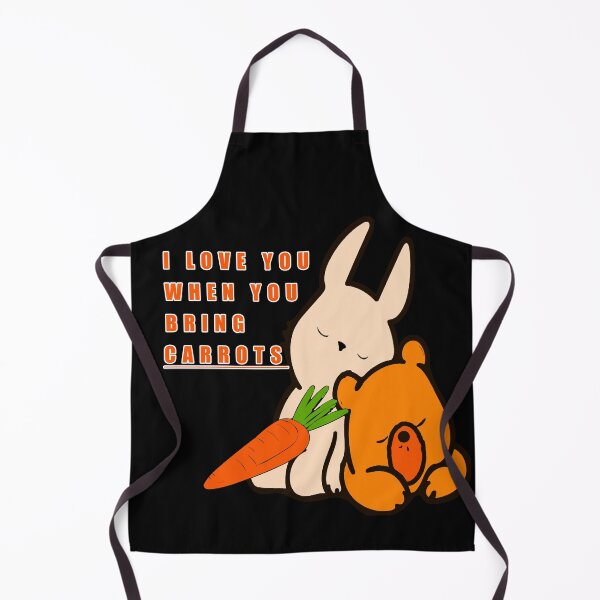 Item preview, I love you when you bring carrots cute teddy bear and bunny designed and sold by twobillion.