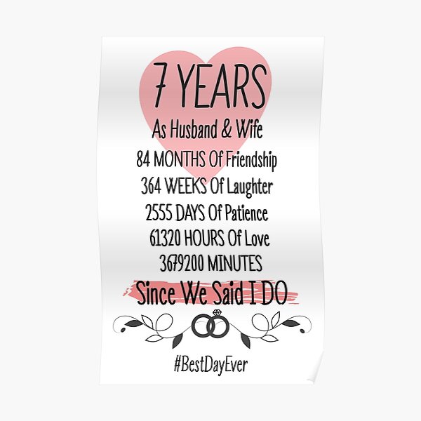 7 Years As Husband and Wife Since We Said I DO  Poster