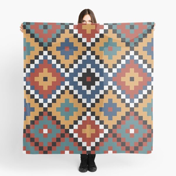 Navajo Blanket pattern, turquise, red, grey, black Navajo Blanket pattern, turquise, red, grey, black