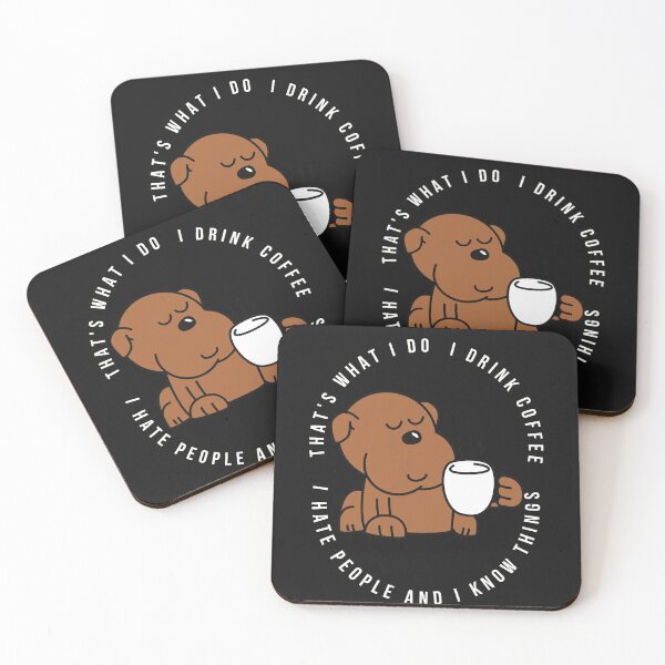 Item preview, That's What I Do I Drink Coffee I Hate People And I Know Things designed and sold by Chanchane Store.